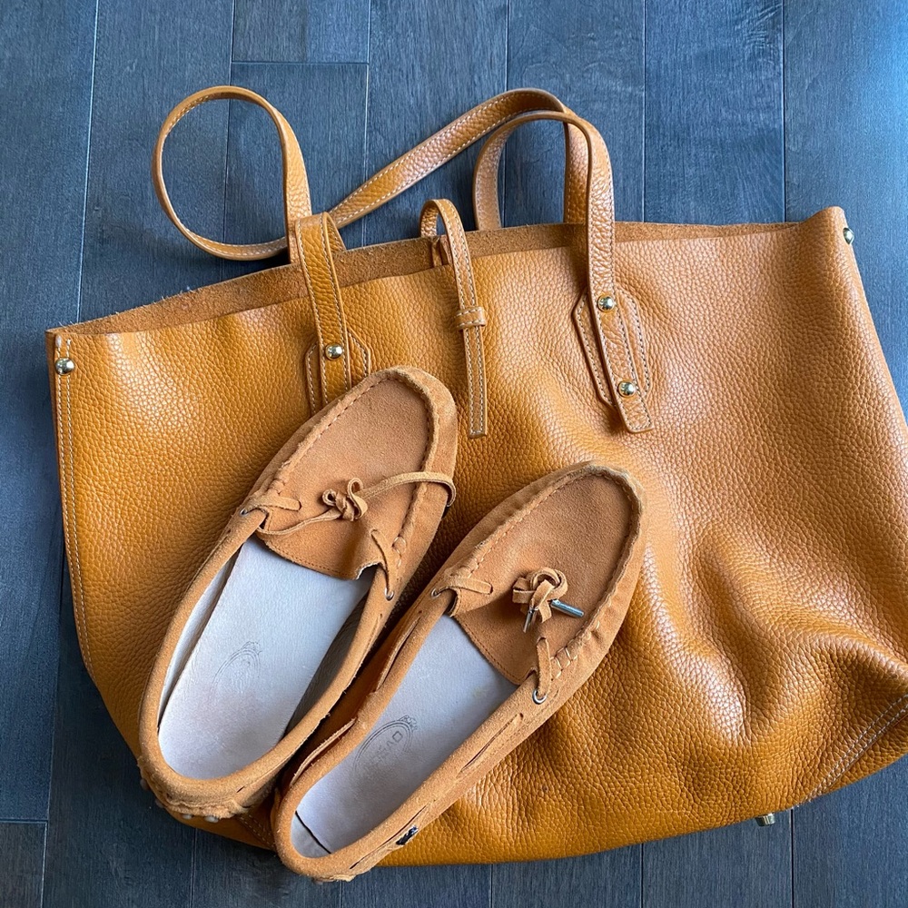 J McLaughlin orange tote